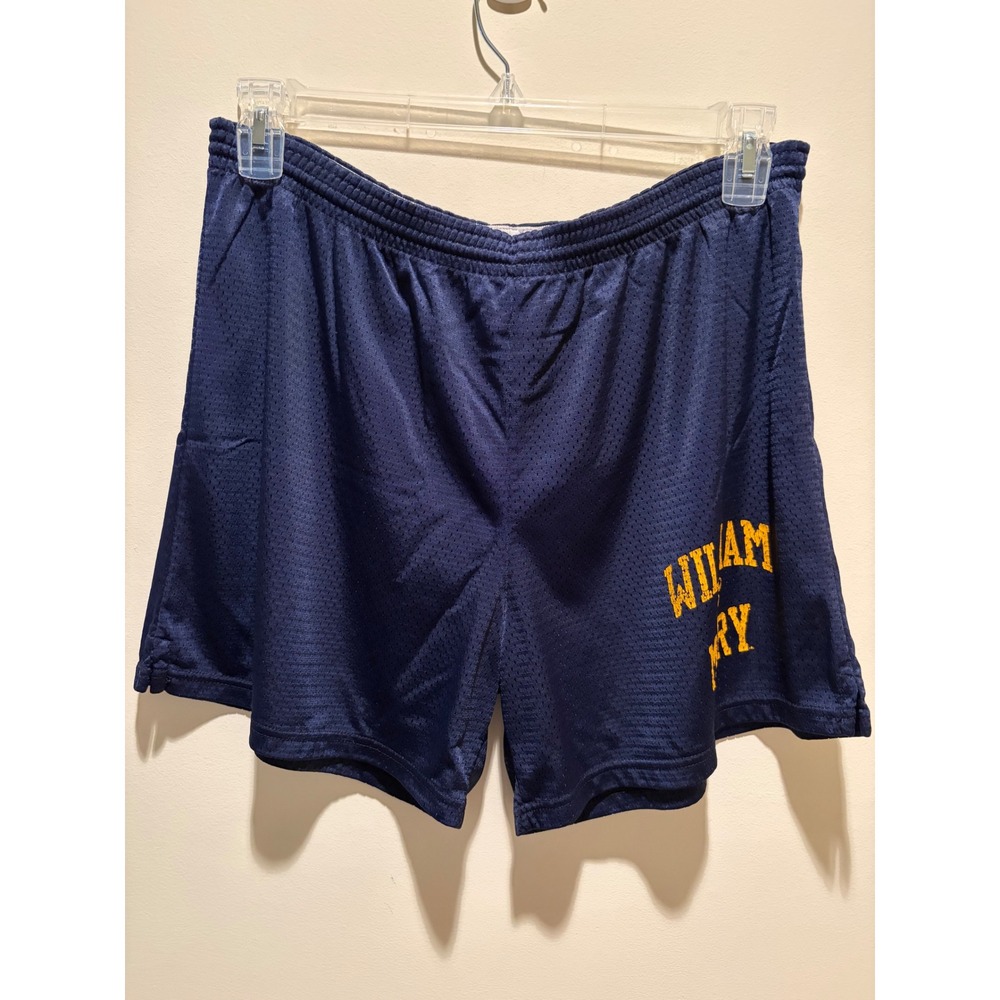Vintage Cotton Exchange William & Mary Mesh Shorts Navy Blue Mens Medium USA